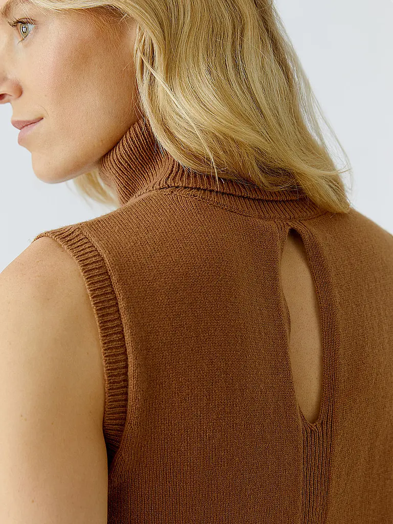 OUÍ | Rollkragenpullover  | Camel