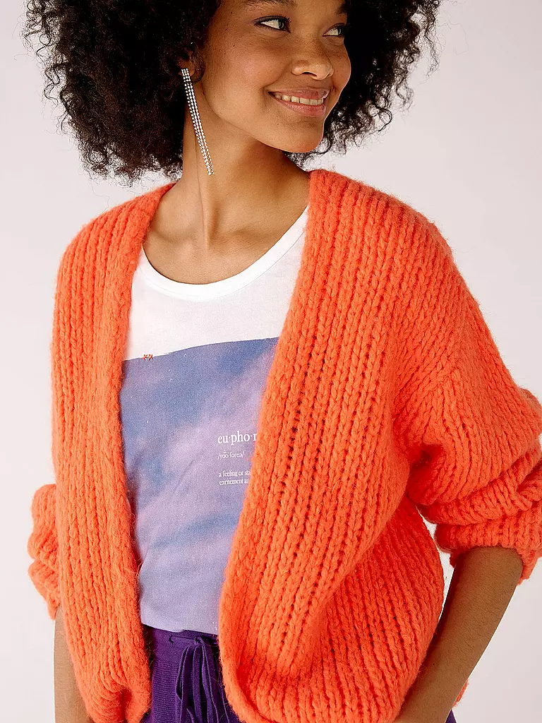 OUÍ | Strickcardigan | orange