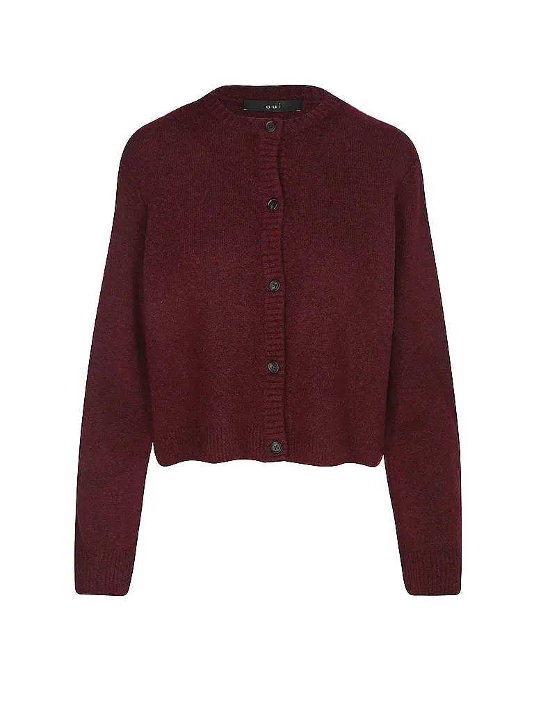 OUÍ | Strickjacke | dunkelrot