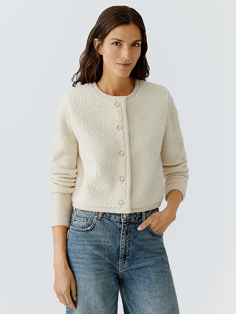 OUÍ | Strickjacke | creme