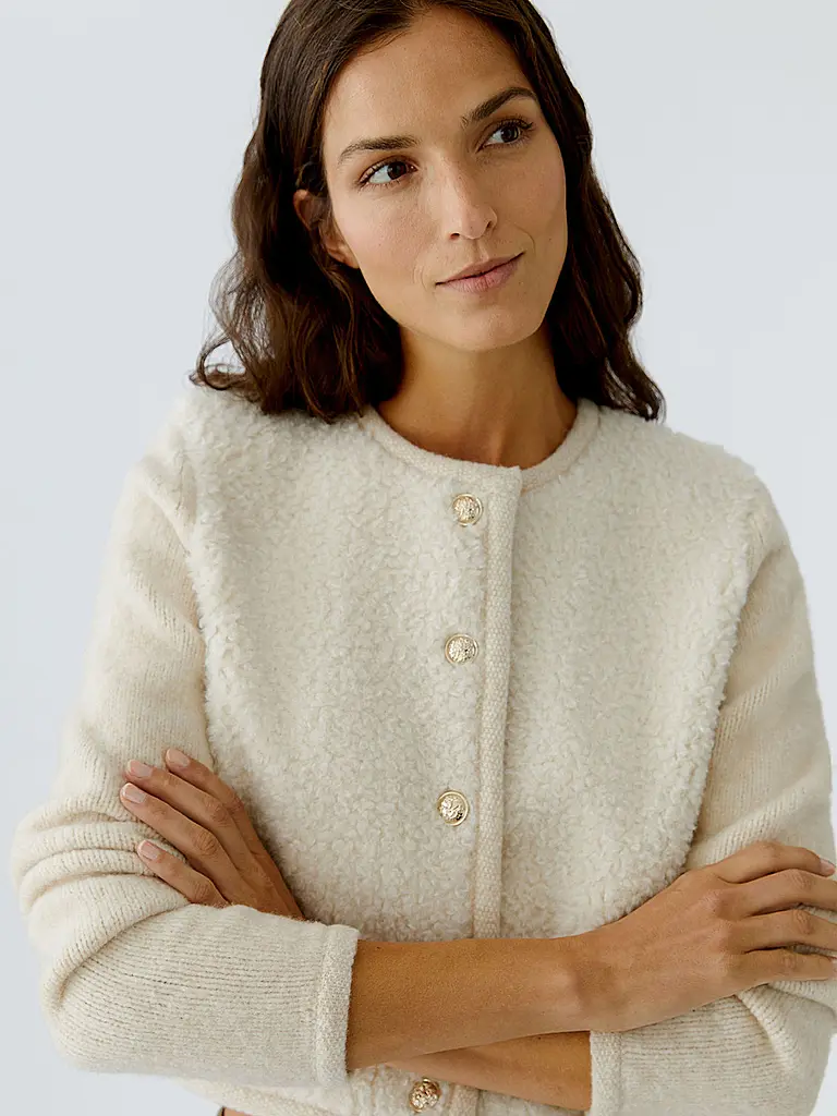 OUÍ | Strickjacke | creme