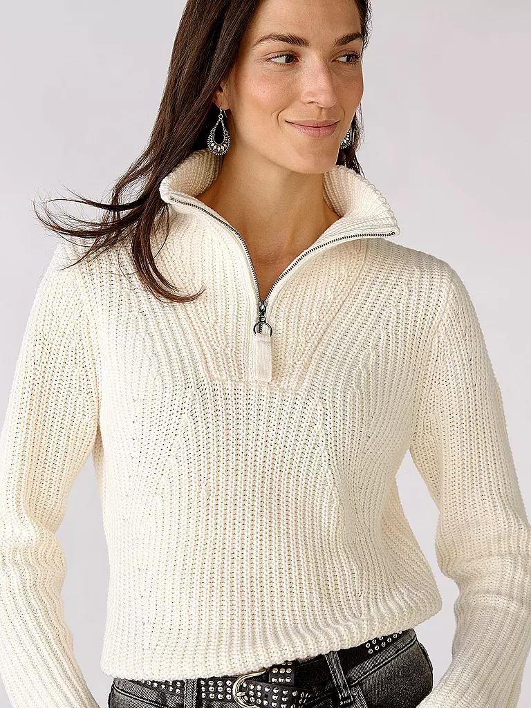 OUÍ | Troyer Pullover | creme