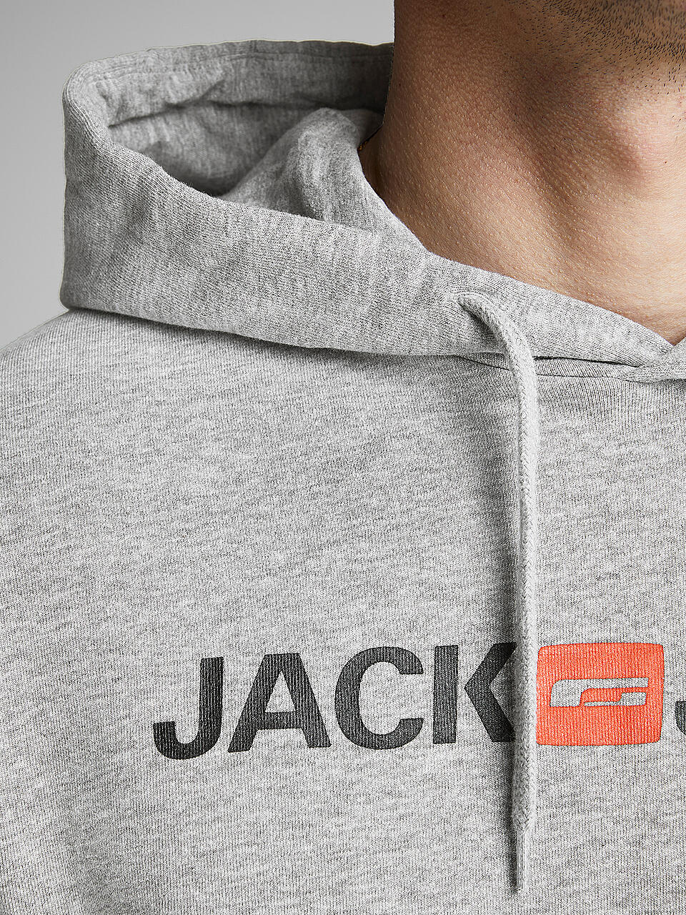 JACK & JONES | Sweater-Hoodie | grau