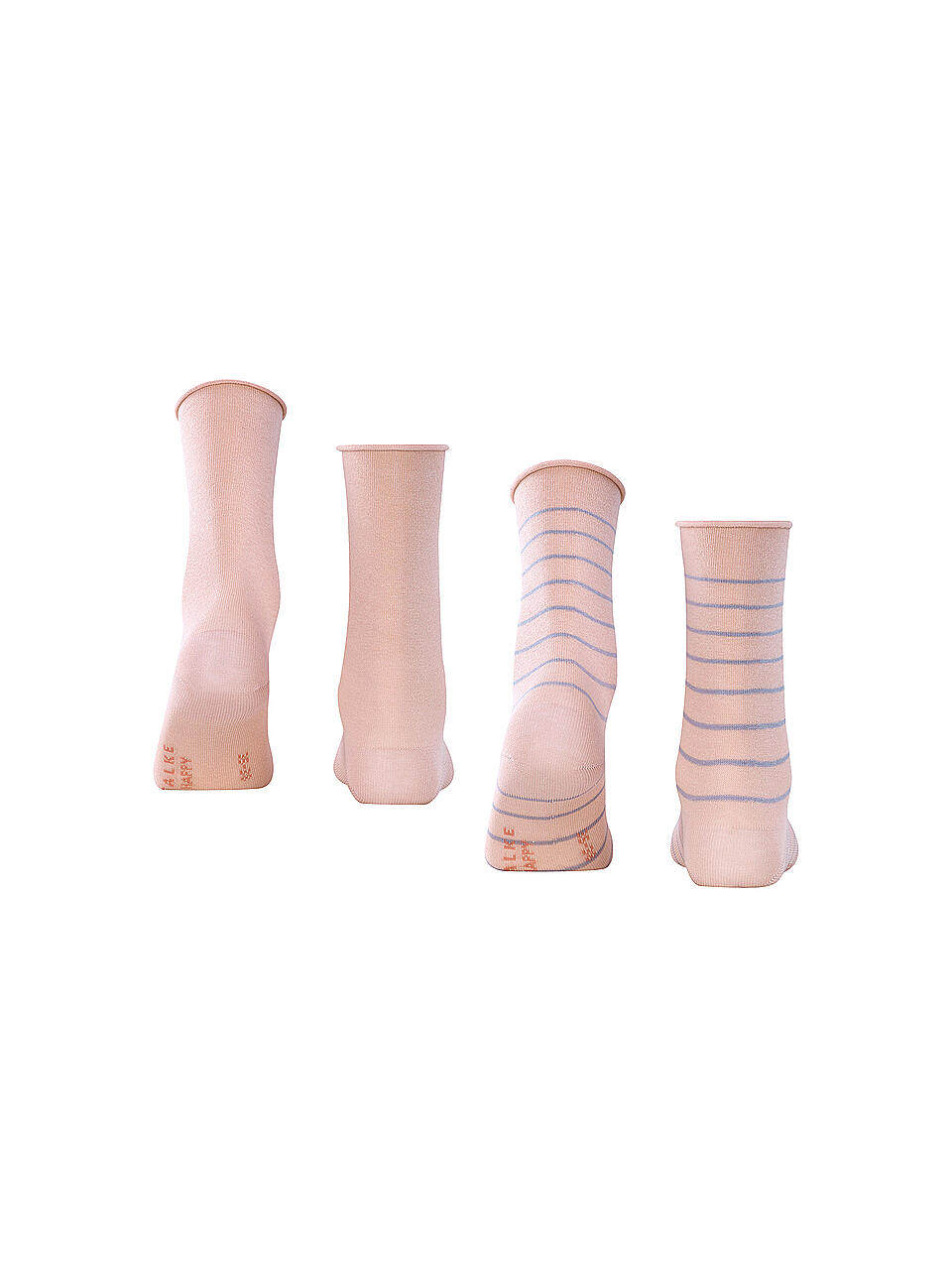 FALKE | Happy Stripe 2er Pkg Blossom | rosa