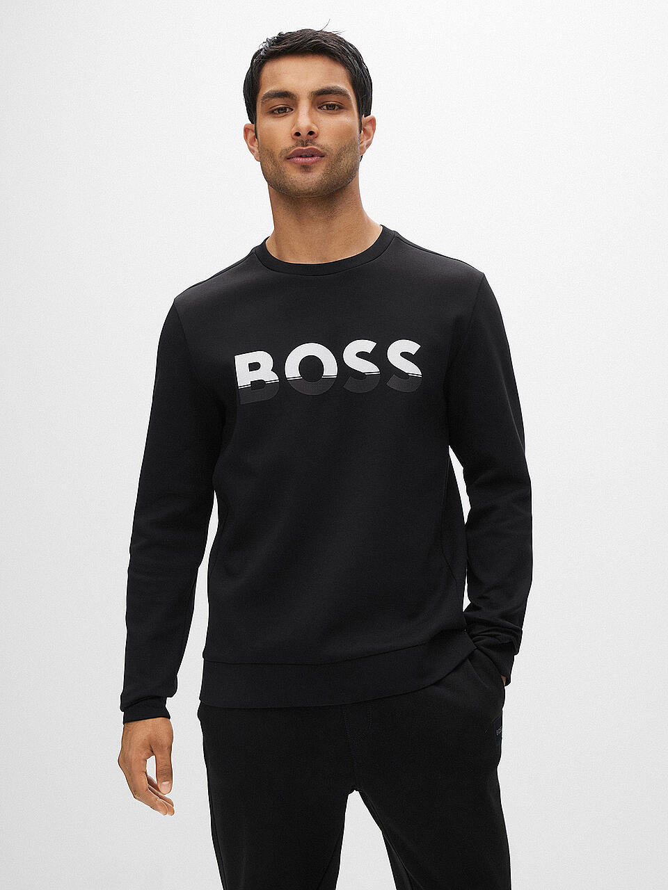 BOSS | Sweater SALBO | schwarz