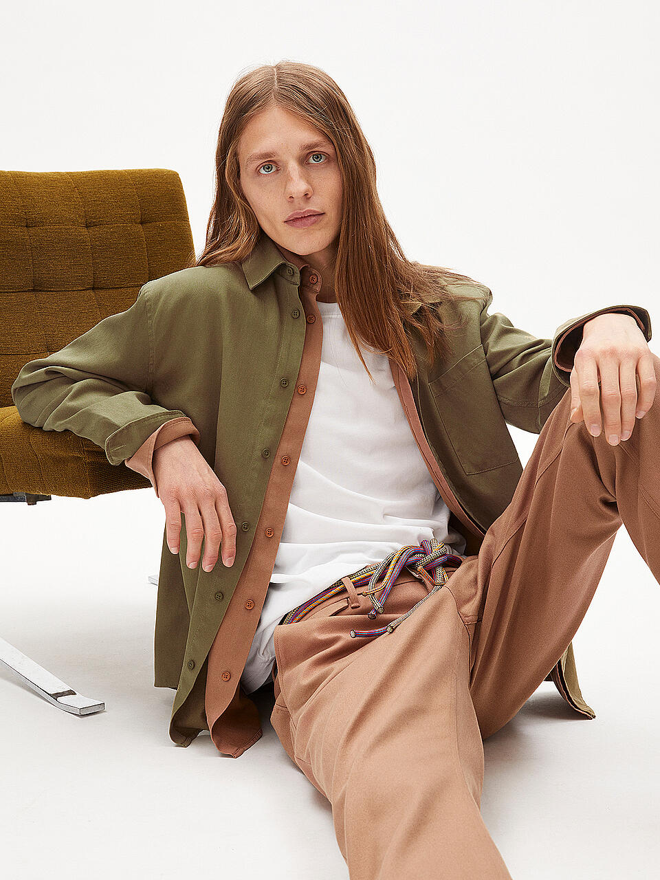 ARMEDANGELS | Hemd Relaxed Fit SKJORTAA | olive
