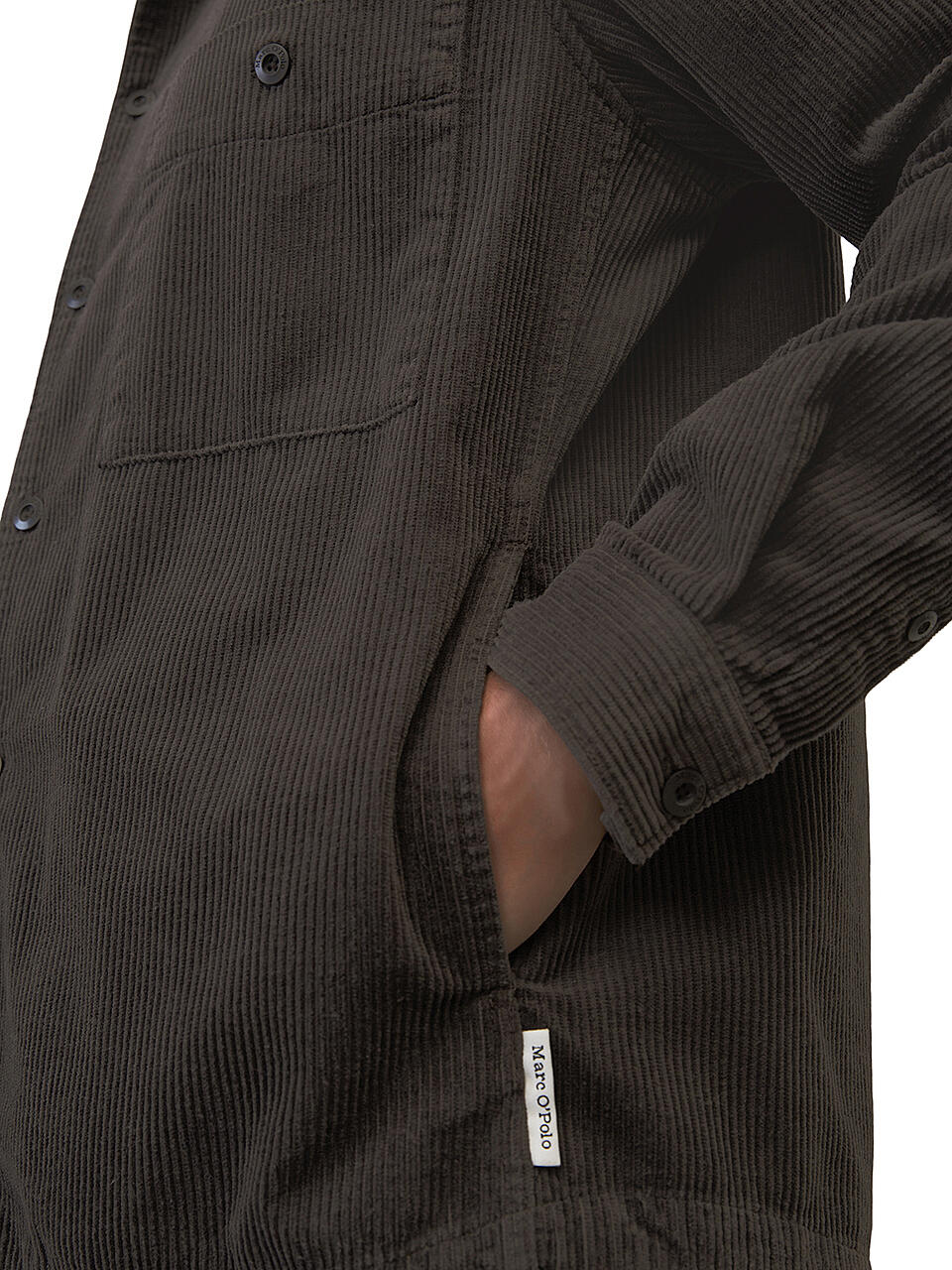 MARC O'POLO | Cordhemd Regular Fit | braun