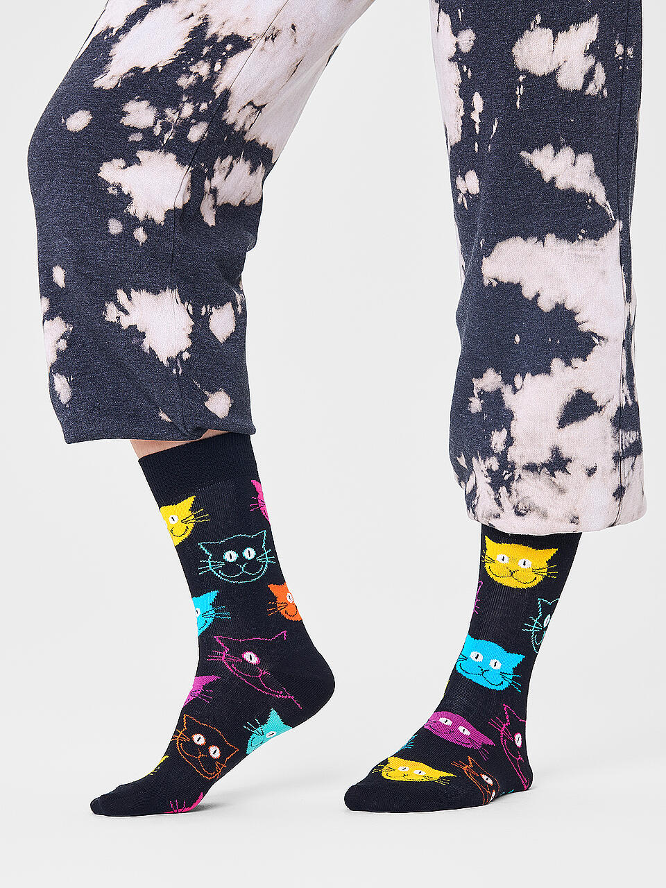 HAPPY SOCKS Damen Socken CAT 3640 smu schwarz