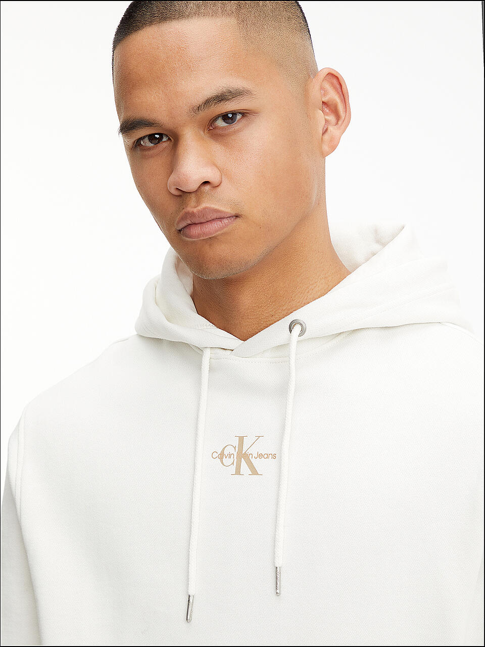 CALVIN KLEIN JEANS | Kapuzensweater - Hoddie  | weiss