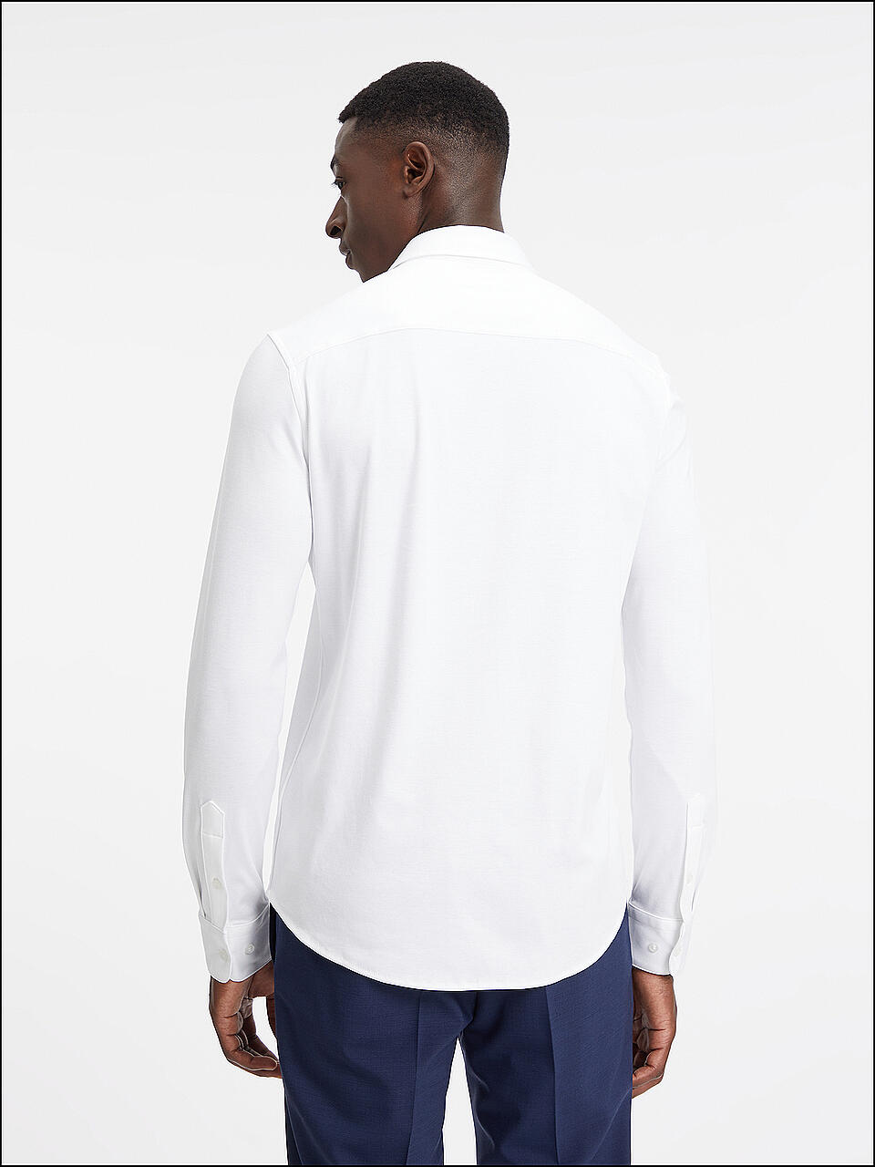 CALVIN KLEIN | Jerseyhemd Slim Fit | weiß
