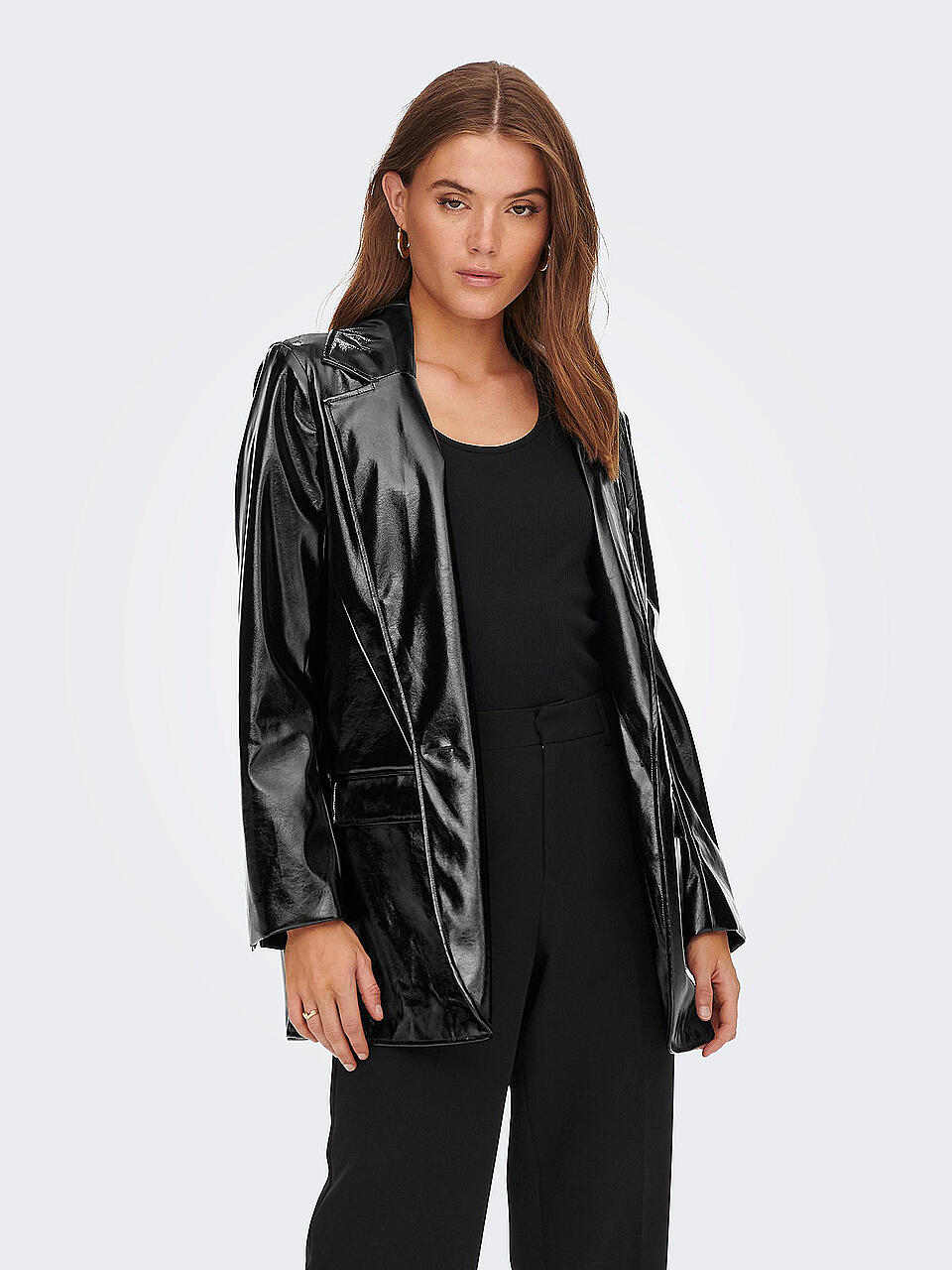 ONLY | Blazer in Lederoptik ONLLANA-RUTH | schwarz