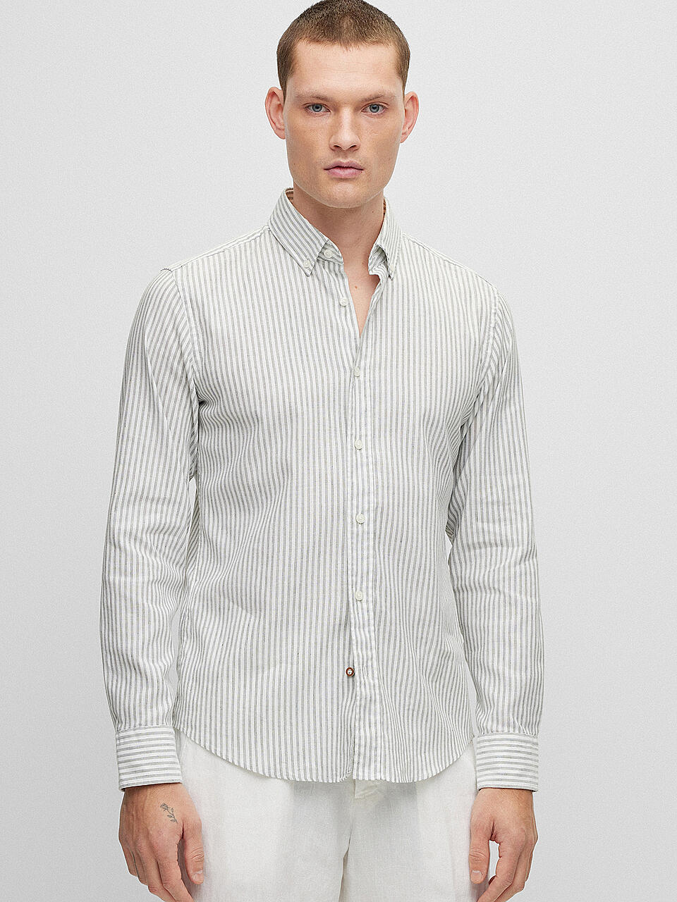 BOSS | Hemd Casual Fit | grün