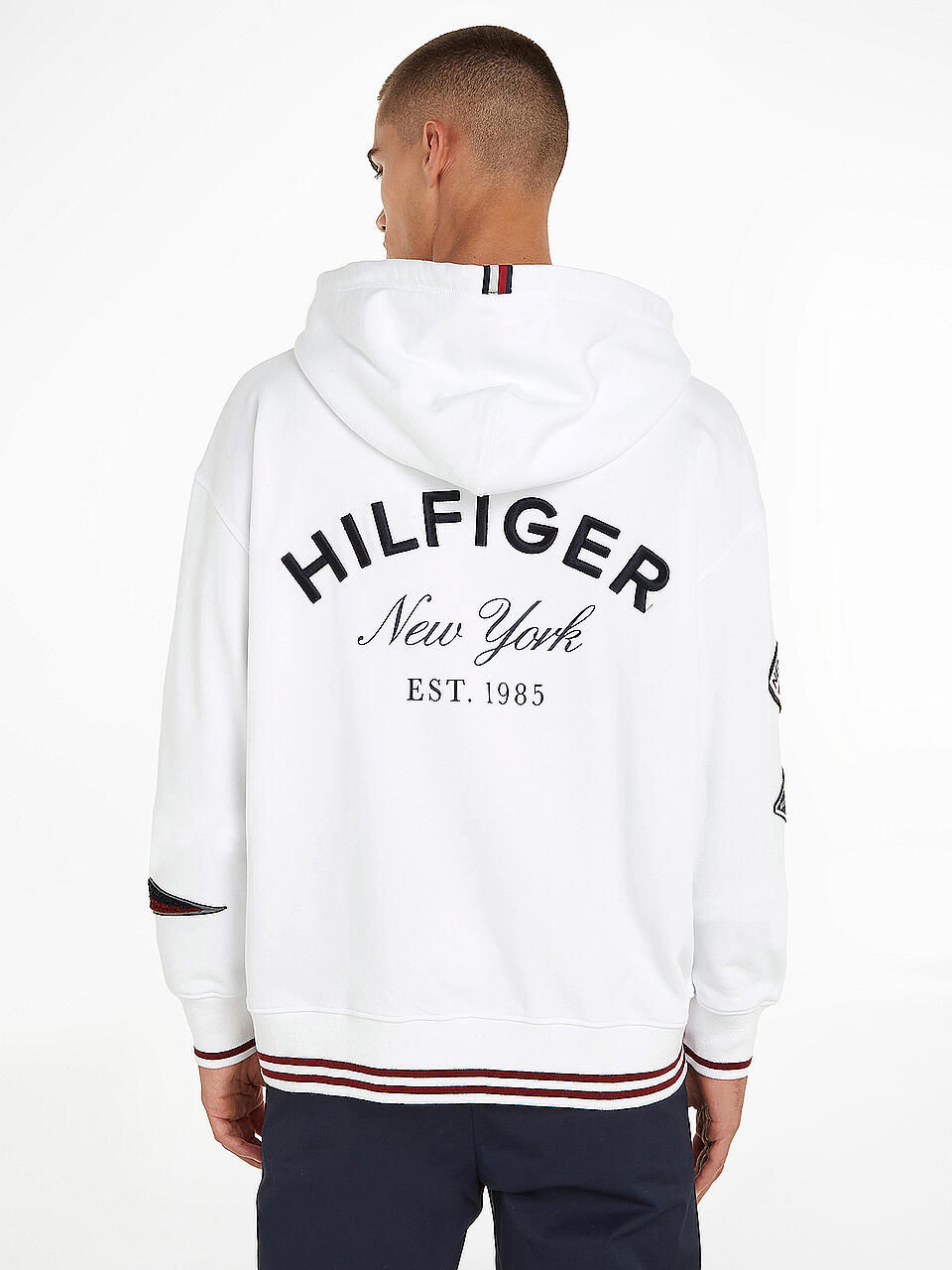 TOMMY HILFIGER | Kapuzenswetaer - Hoodie  | weiss