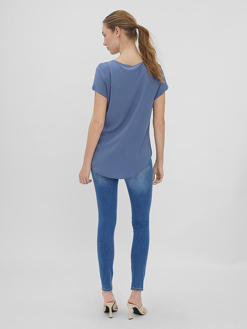 VERO MODA | T-Shirt VMBECCA  | hellblau