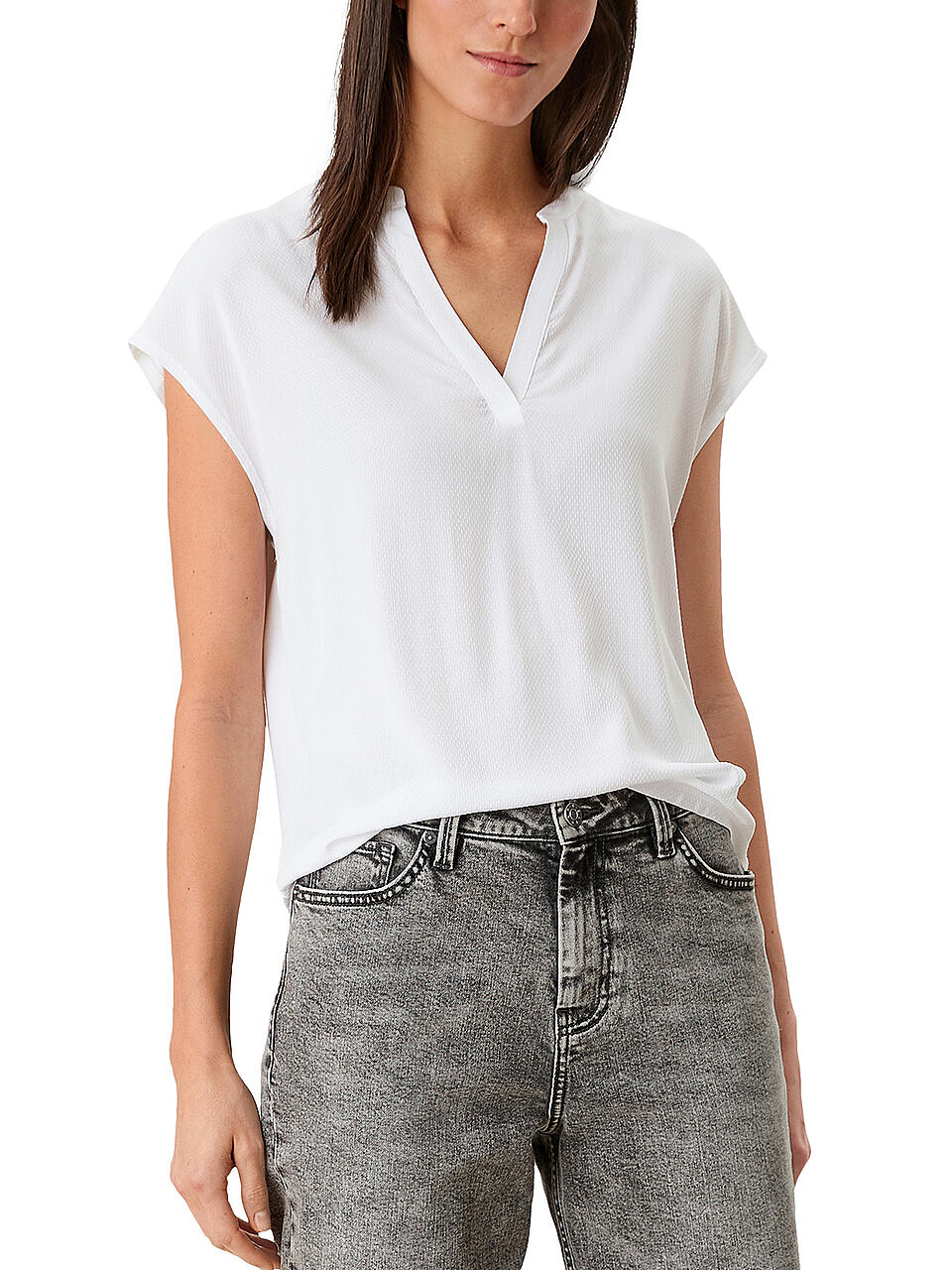 S.OLIVER | Blusenshirt | weiss