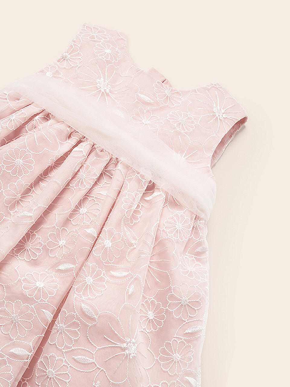 VidaXL Mädchenkleid Mit Kordelzug – Ärmellos, Rosa Mit Streifen, Aus Baumwolle