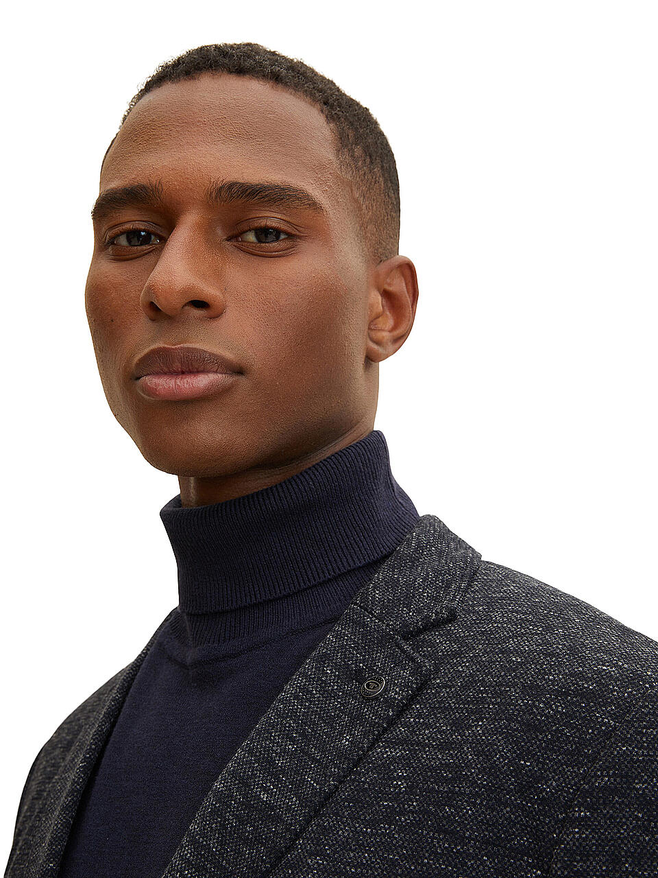 TOM TAILOR | Jersey Sakko | blau