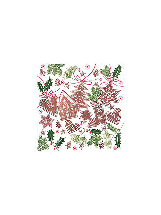 PAPER-PRODUCTS | Weihnachts Lunch-Servietten 33x33cm LEBUCHEN 