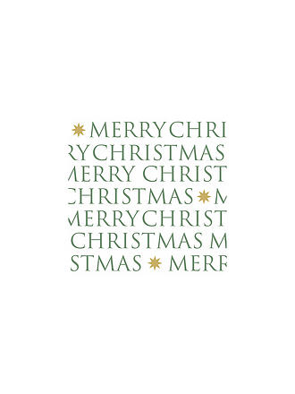 PAPER-PRODUCTS | Weihnachts Lunch-Servietten 33x33cm CHRISTAMS LETTERS Forestgreen