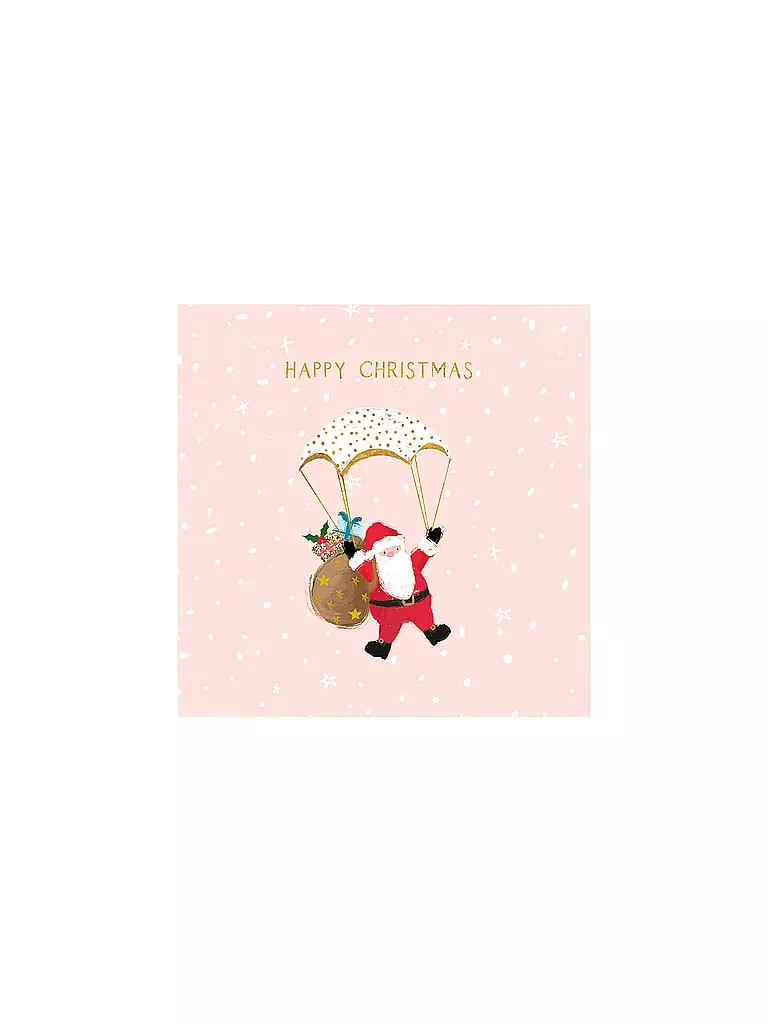 PAPER-PRODUCTS | Weihnachts Lunch-Servietten 33x33cm COMING  | Rosa