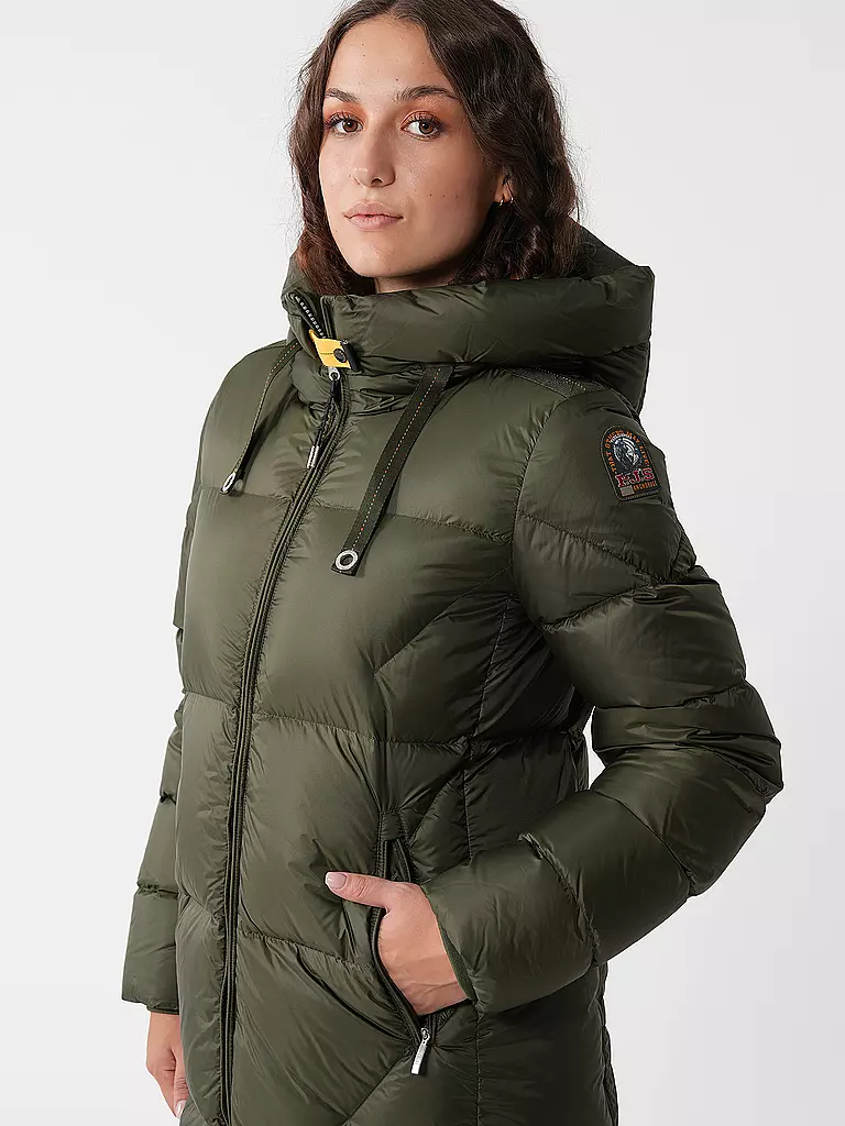 PARAJUMPERS | Daunensteppmantel JANET | olive