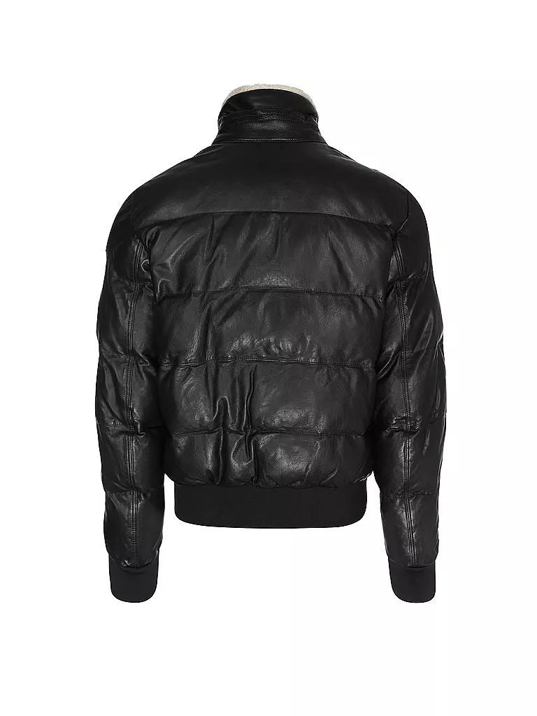 PARAJUMPERS | Lederjacke ALF | schwarz