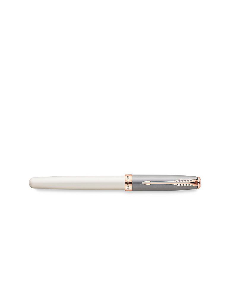 PARKER | Füllfederhalter Sonnet SE Contort Fountain Pen Subtle Pearl und Grey Rose Gold Trim | keine Farbe