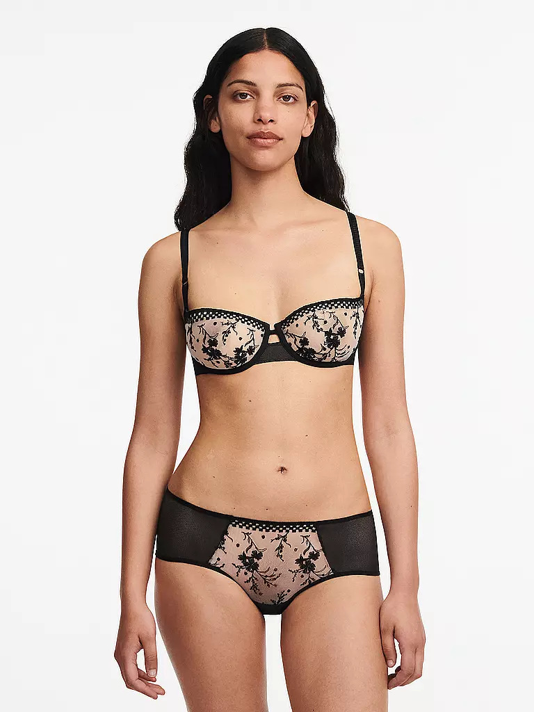 PASSIONATA | BH mit Bügel BALCONEY SUZY beige dore schwarz  | schwarz