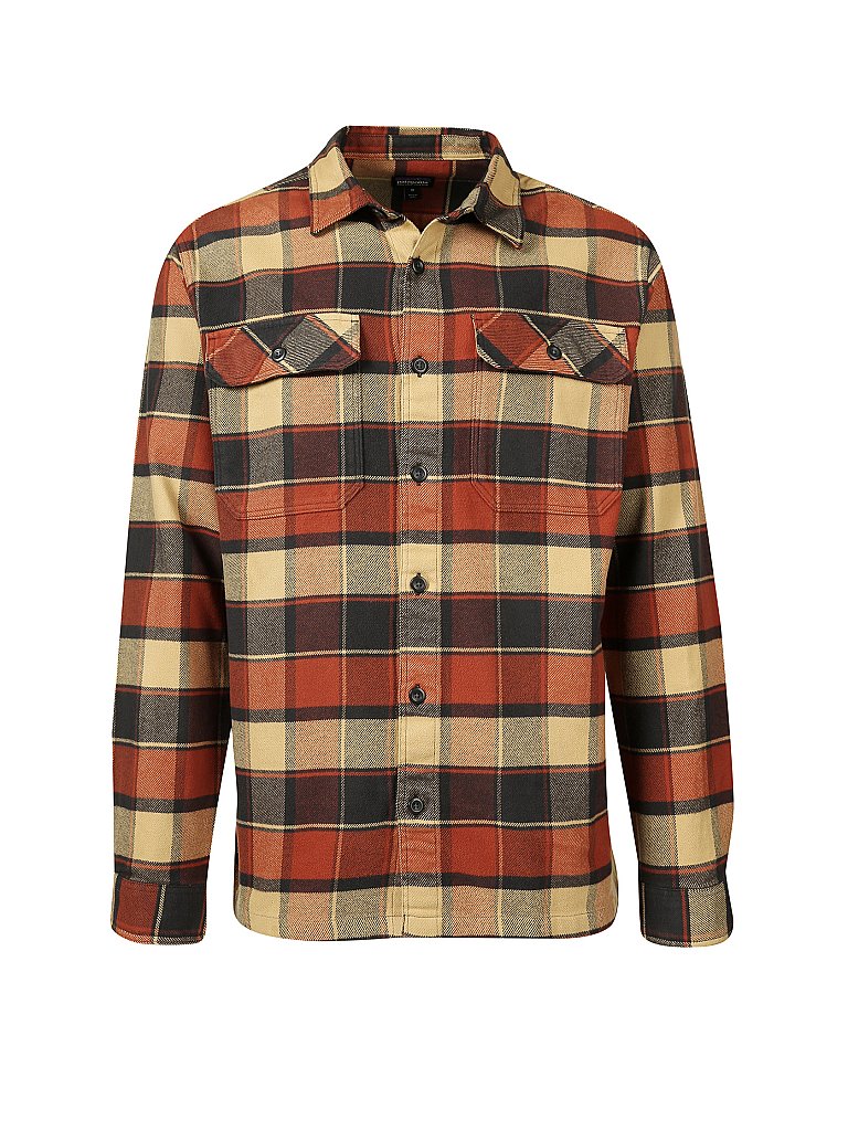 PATAGONIA Flanellhemd Fjord rot | S