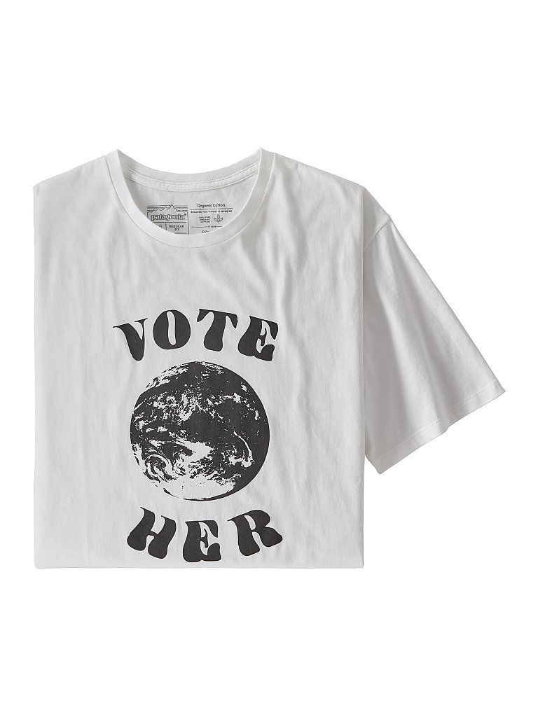 PATAGONIA T Shirt Vote her weiß | S