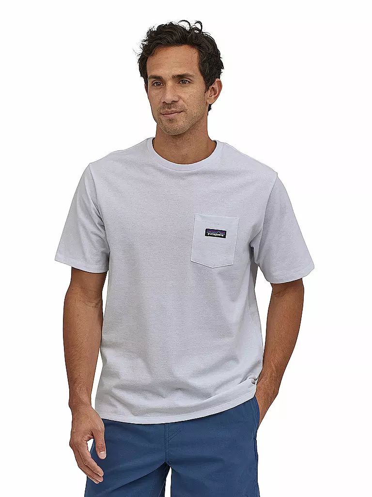 PATAGONIA | T-Shirt M'S P-6 LABEL POCKET RESPONSIBILI-TEE | weiss