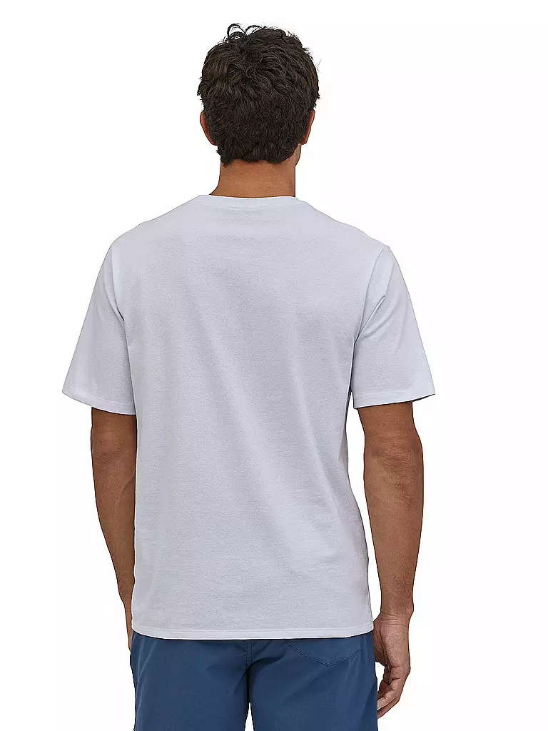 PATAGONIA | T-Shirt M'S P-6 LABEL POCKET RESPONSIBILI-TEE | weiss