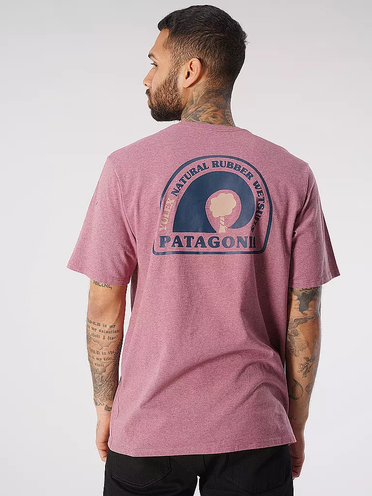 PATAGONIA | T-Shirt M'S RUBBER TREE MARK RESPONSIBILI-TEE | beere