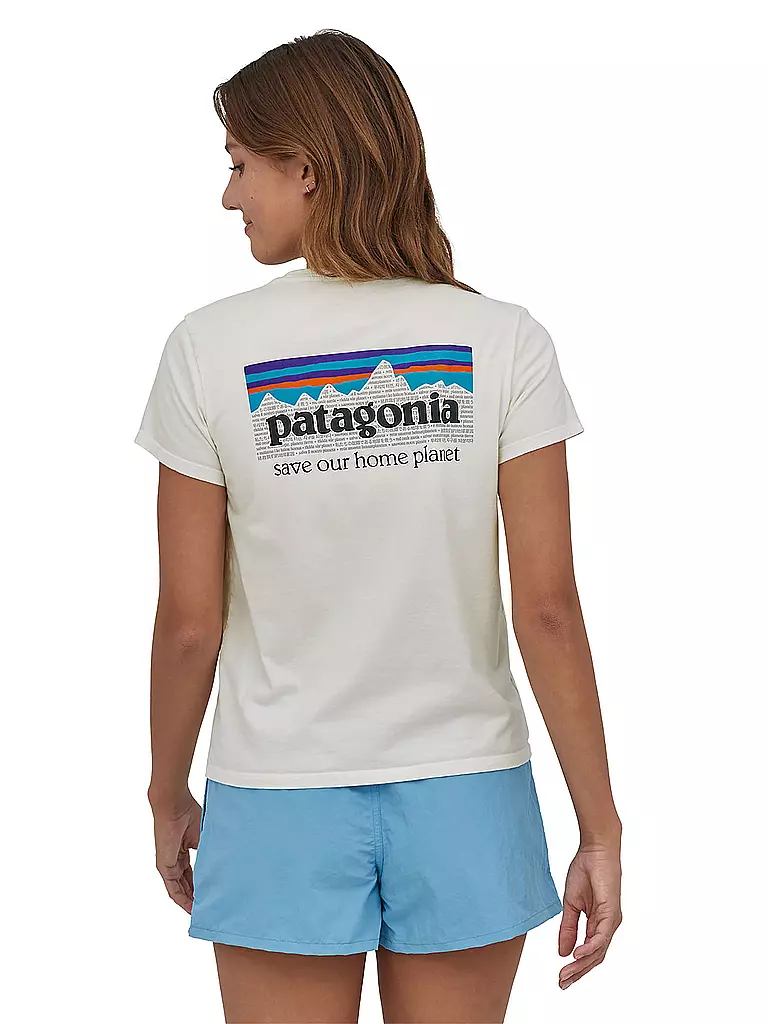 PATAGONIA | T-Shirt P-6 MISSION ORGANIC | weiss