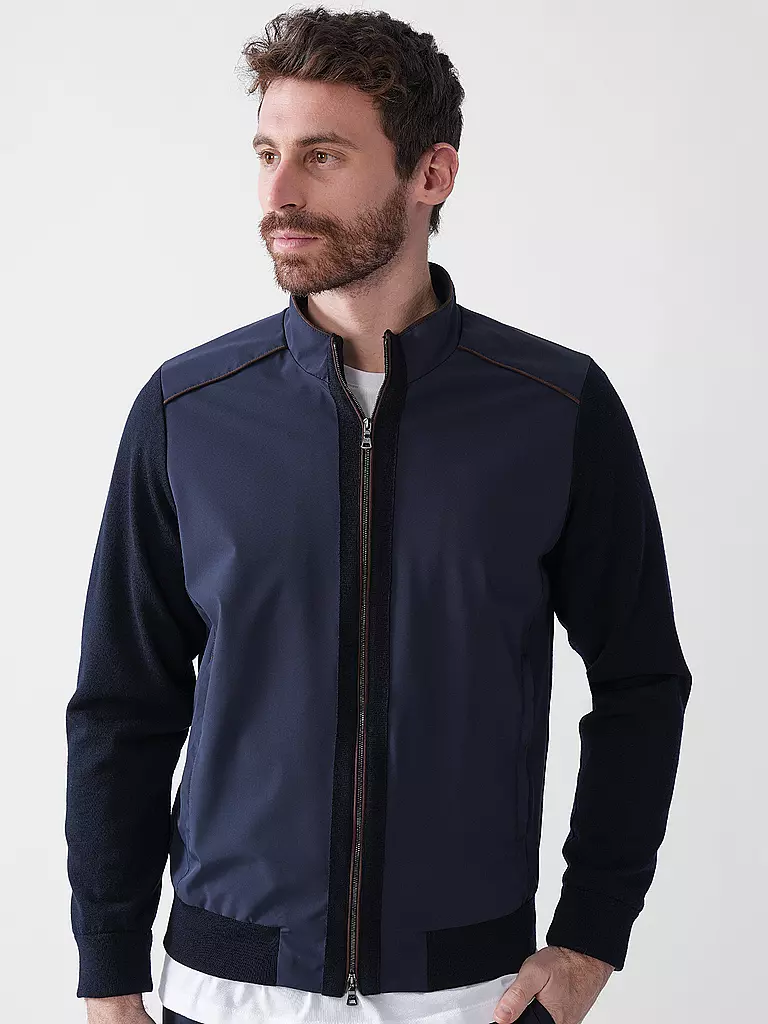 PAUL & SHARK | Jacke  ALCANTARA PIPING | dunkelblau