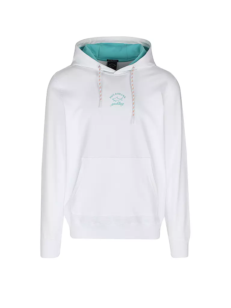 PAUL & SHARK | Kapuzensweater - Hoodie | weiss