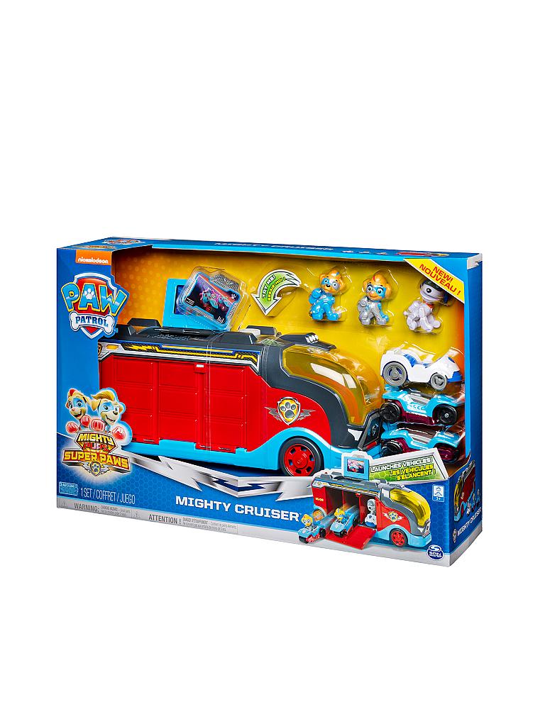 PAW PATROL | Mighty Pups Super Paws Mighty Cruiser mit 3 Fahrzeugen | keine Farbe