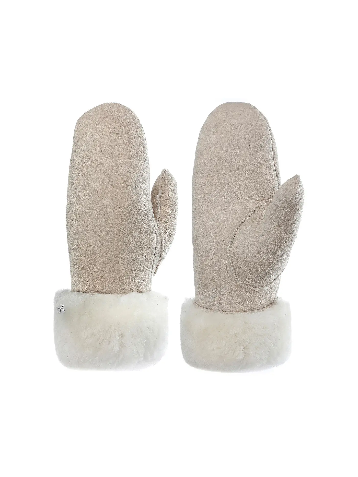 PEARLWOOD | Lederhandschuhe - Fäustlinge FIONA | beige