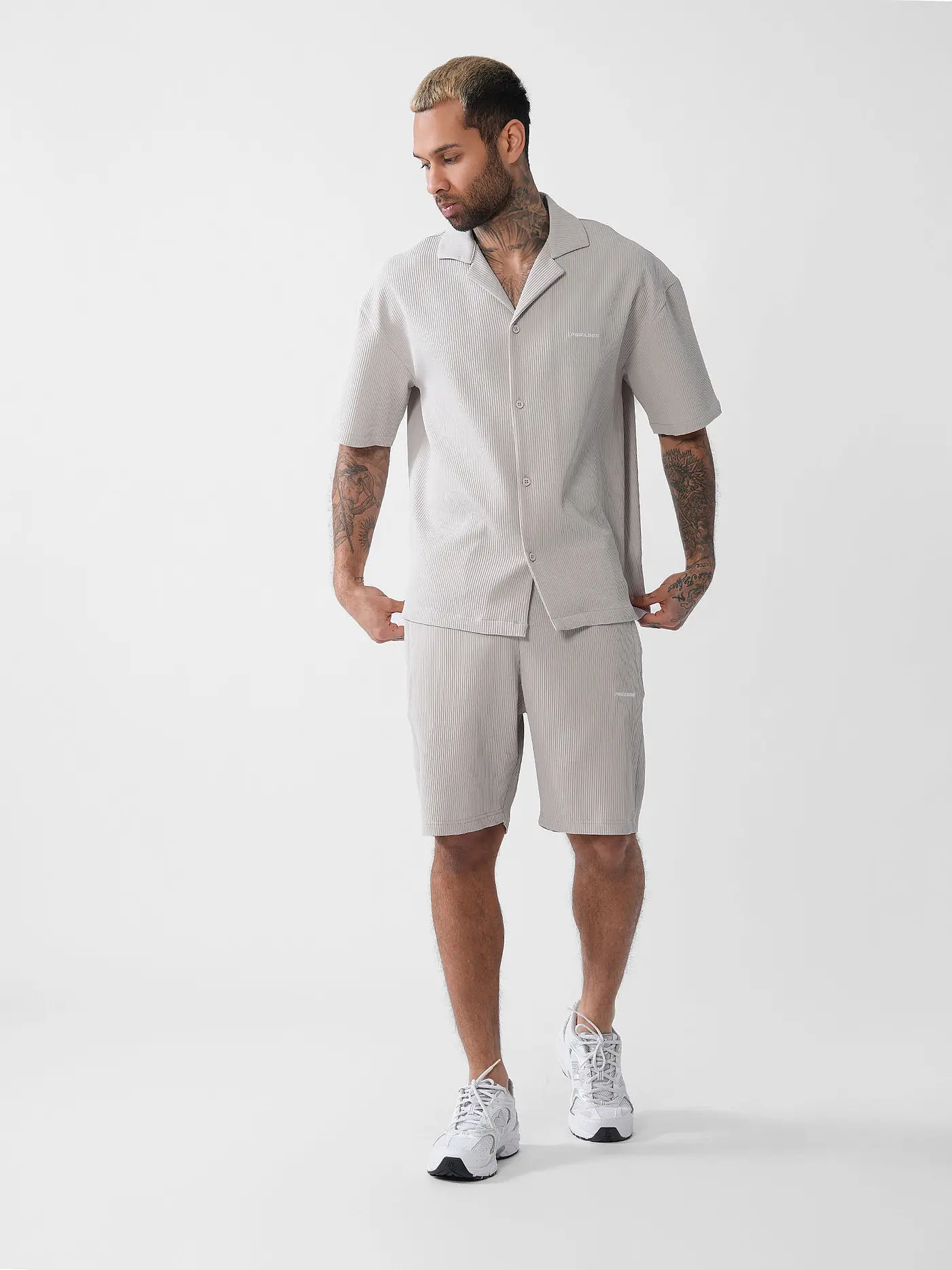 PEGADOR | Hemd Regular Fit TROY | grau
