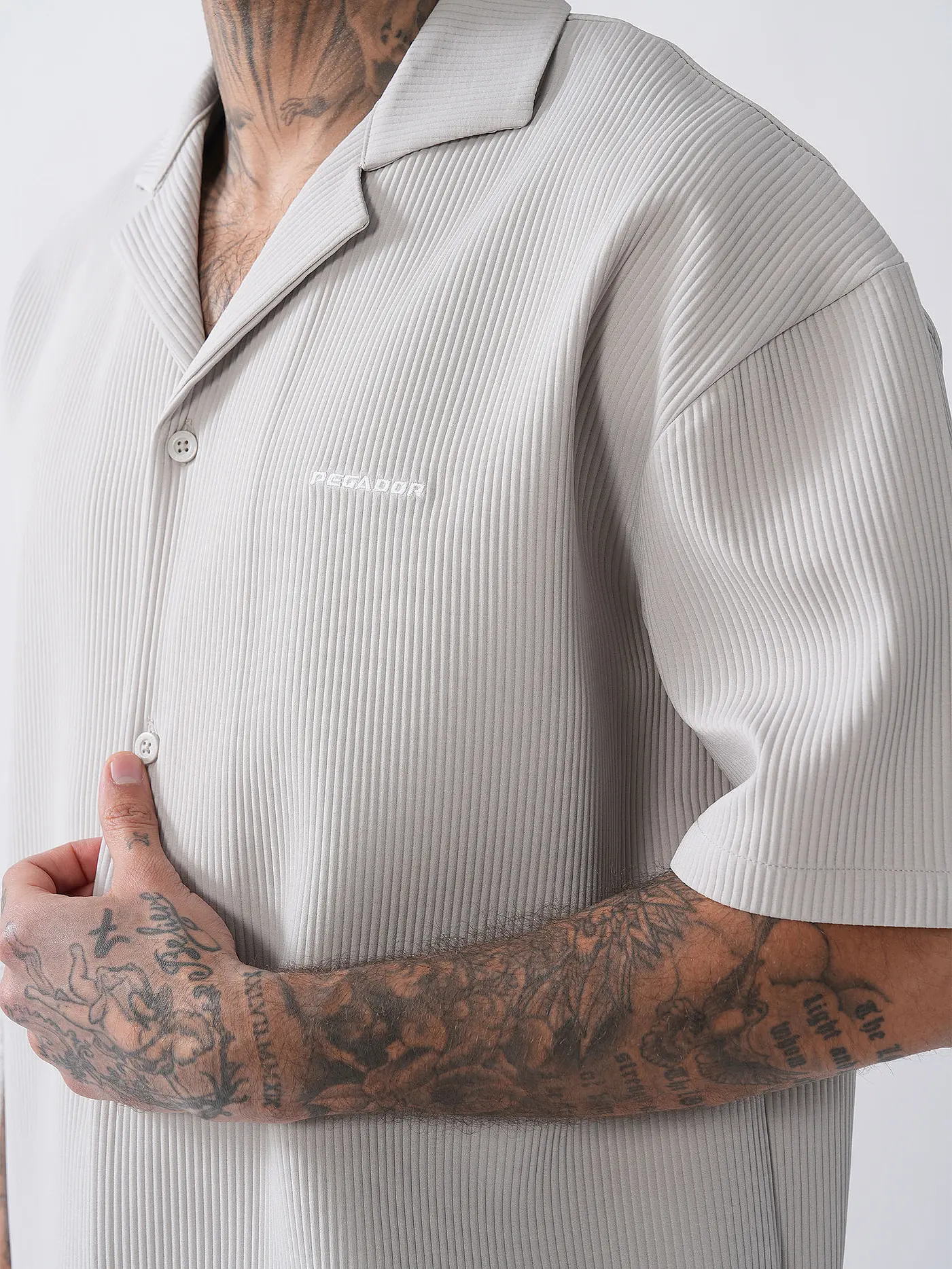 PEGADOR | Hemd Regular Fit TROY | grau