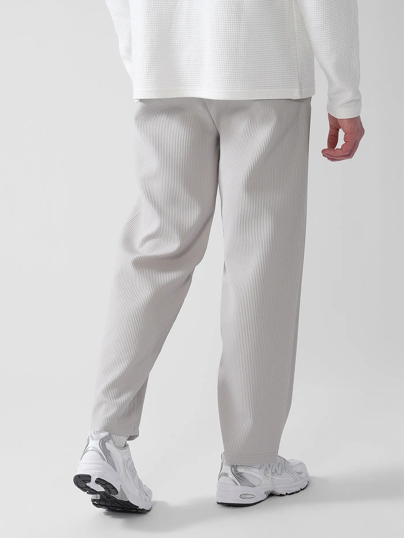 PEGADOR | Jogginghose TROY PLISSEE | grau