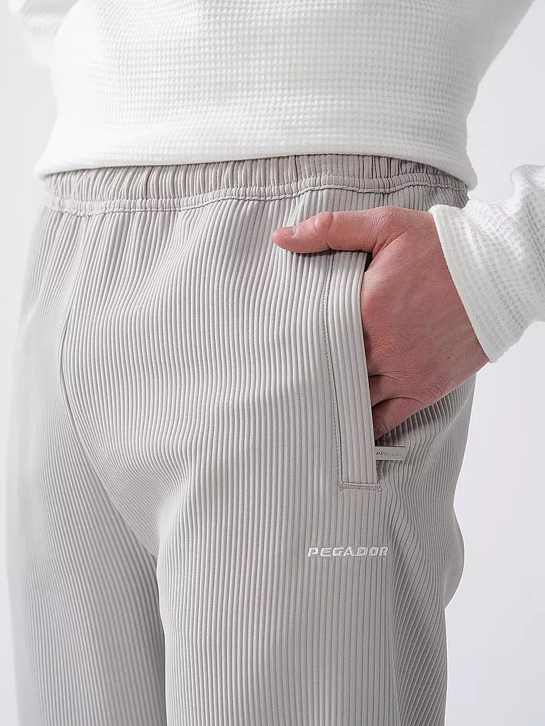 PEGADOR | Jogginghose TROY PLISSEE | schwarz