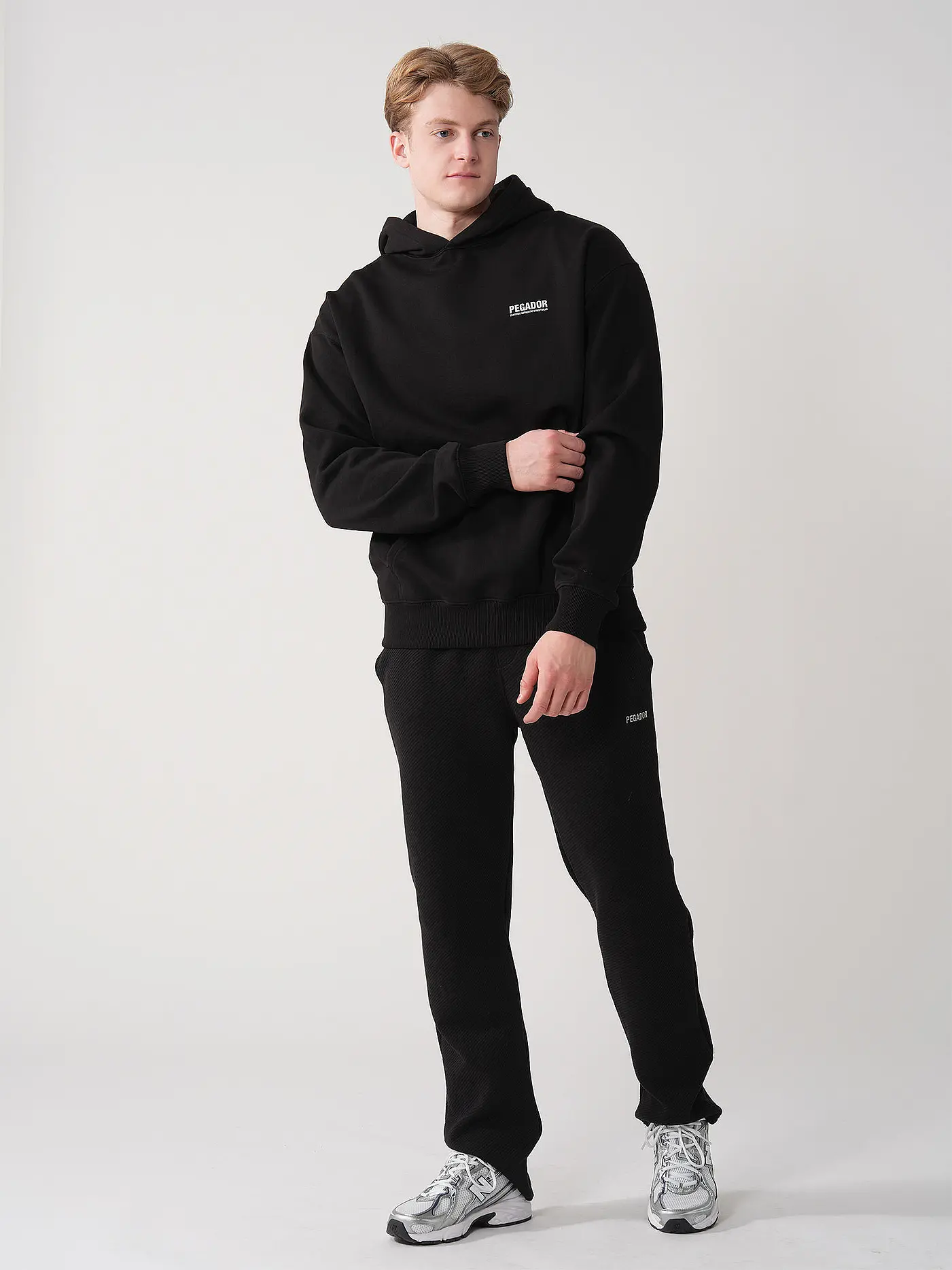 PEGADOR | Kapuzensweater - Hoodie CLINTON  | schwarz