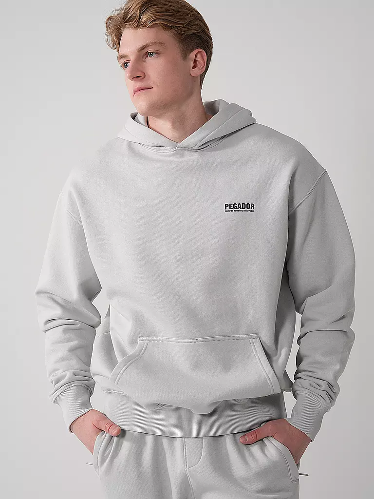 PEGADOR | Kapuzensweater - Hoodie CLINTON  | hellgrau