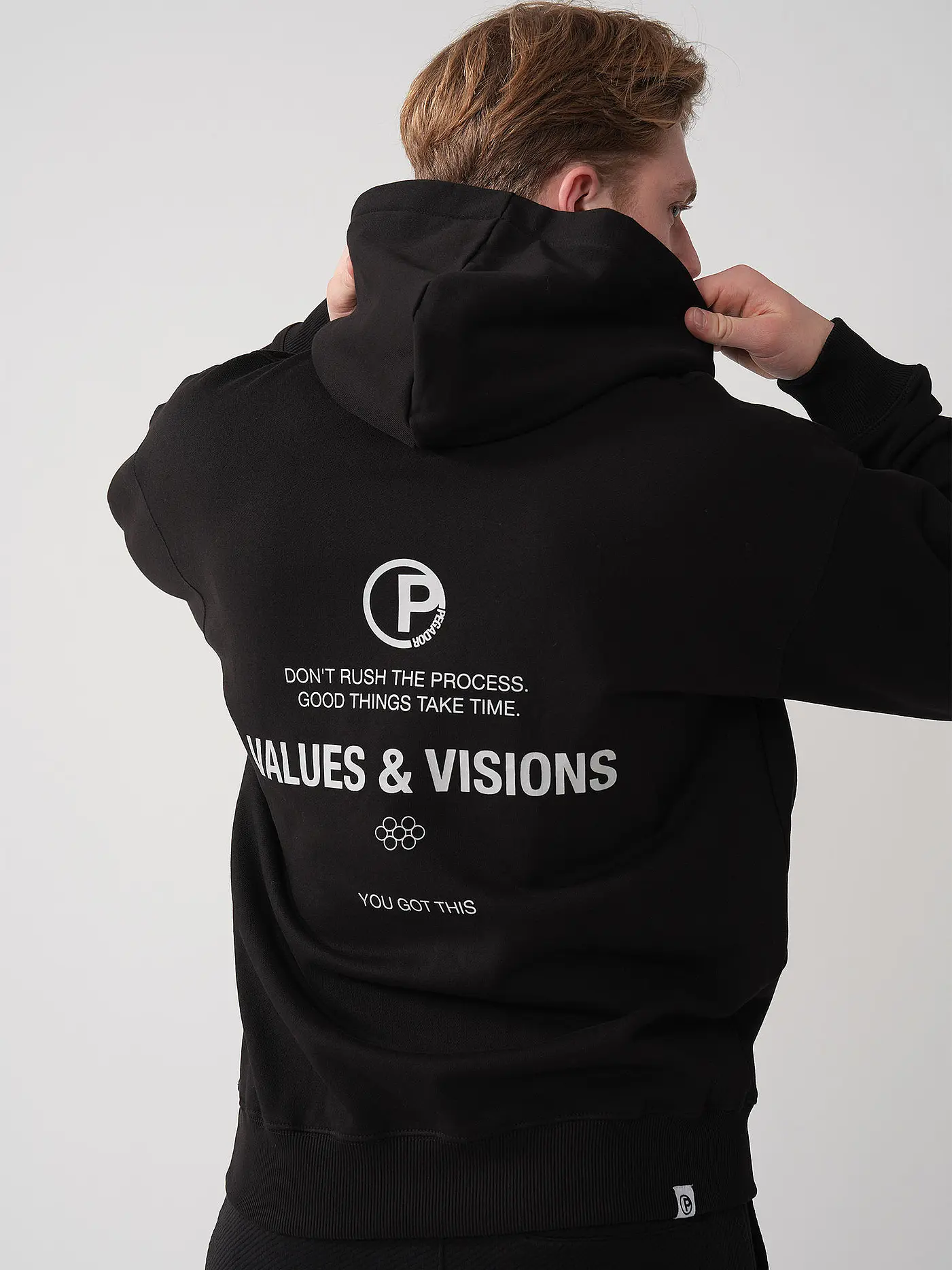 PEGADOR | Kapuzensweater - Hoodie CLINTON  | schwarz
