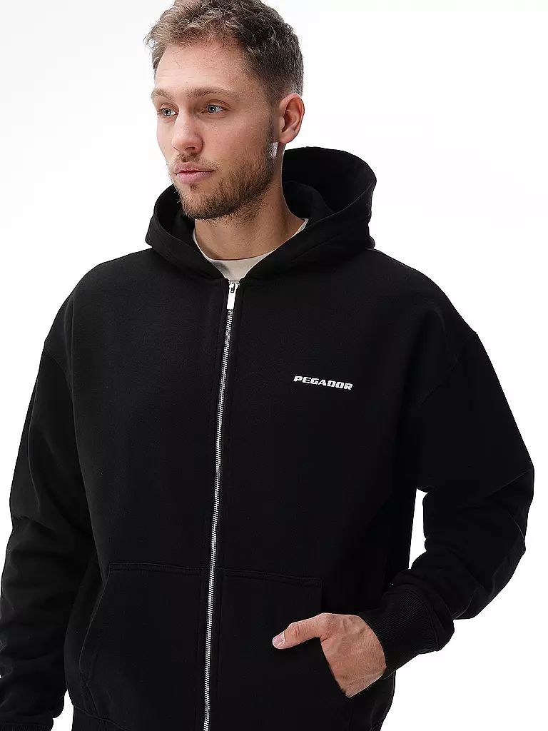 PEGADOR | Sweatjacke  | schwarz