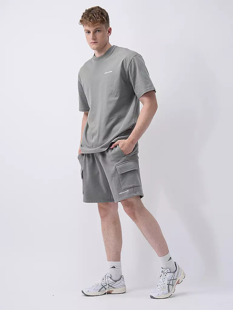 PEGADOR | Sweatshorts | grau