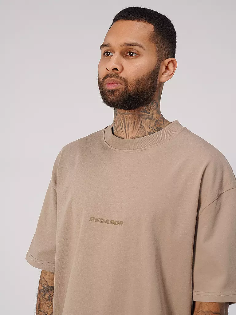 PEGADOR | T-Shirt Oversized Fit | beige