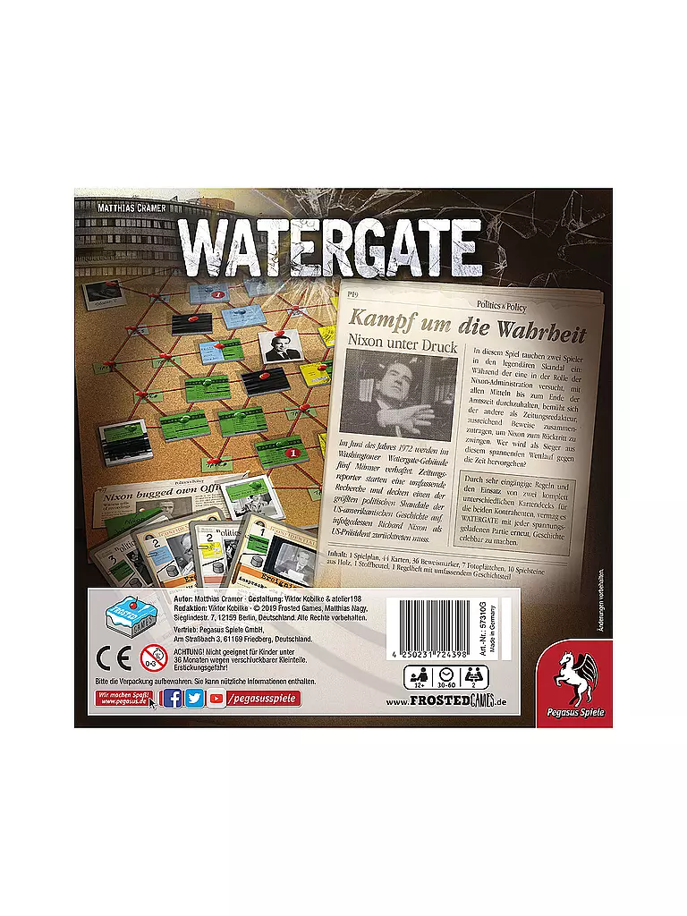 PEGASUS | Brettspiel - Watergate  | bunt