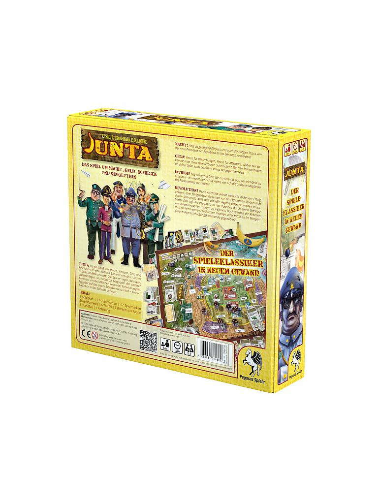Pegasus Spiele „Junta“ – Kult-Brettspiel Für 2–7 Spieler Ab 16 Jahren (Neuauflage)